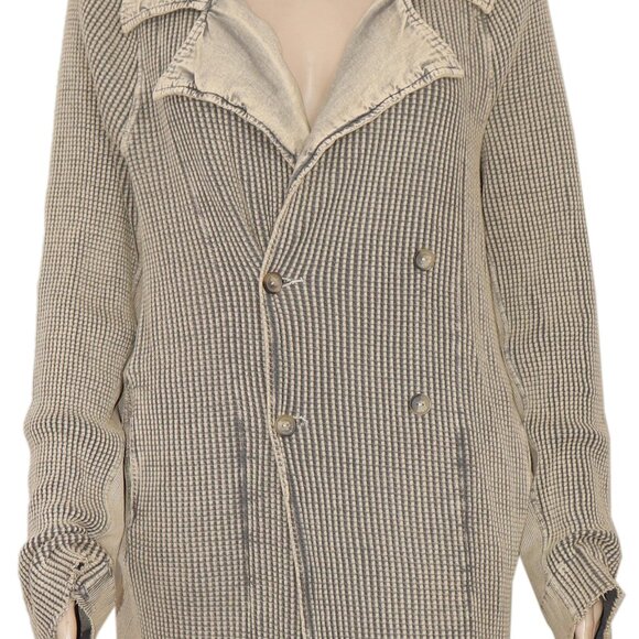 Free People FP One Landon Jacket Thermal Dress Brown Button L - Picture 3 of 6